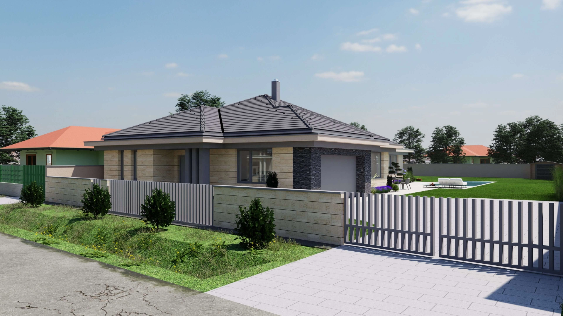 Földszintes családi ház